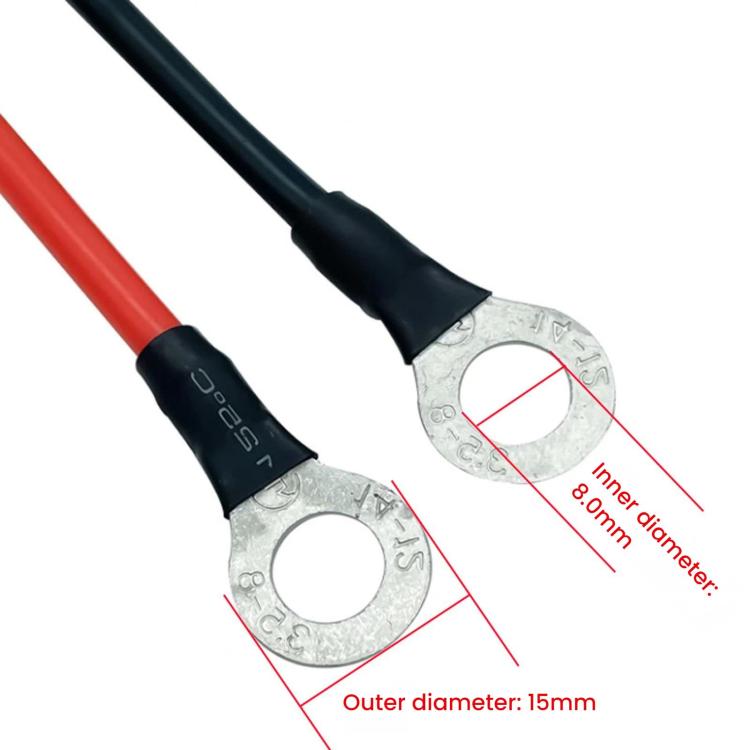 30A Connector Plug To O-type Terminal Power Charging Plug Connection Cable, 25cm, 40cm, 100cm