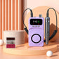 Purple rechargeable nail drill with LCD panel, handpiece and accessories case