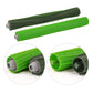 Green roller brush set with end caps for robot vacuum replacement parts