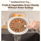 Home Fruit Vegetable Colander Collapsible Washing Basket With Lid
