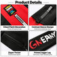 Black hoodie and jogger set with red graphics, chest patch, contrast sleeves, zipper pocket