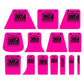 qili 14pcs /Set Car Film Invisible Car Wrap Scraper