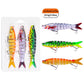 3 PCS/Set HENGJIA JM0633B Jointed Swimbaits Slow Sinking Multi Segmented Fishing Lures