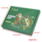 Green lure kit advent calendar box with fisherman graphic and fishing illustration