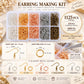 1125 PCS/Box Earring Making Kit Earring Hooks & Jump Rings Set DIY Jewelry Findings, Without Tool, With Tool