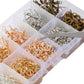1125 PCS/Box Earring Making Kit Earring Hooks & Jump Rings Set DIY Jewelry Findings, Without Tool, With Tool