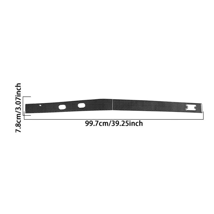 Decorative under-dashboard car sticker strip, size 99.7cm long and 7.8cm wide