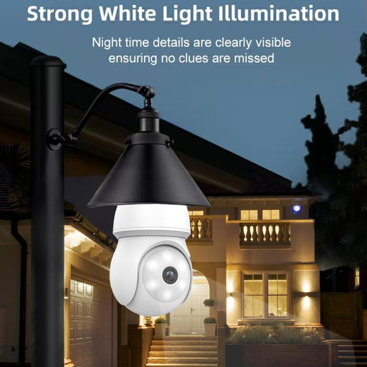 E27 Bulb Socket Waterproof Security Camera Night Vision HD Wifi Surveillance Cam, Waterproof Security Camera