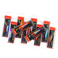 Assorted glow squid jig lure packages with blister cards and hanging hooks