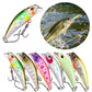 Assorted micro sinking minnow lure set with clear lips and treble hooks
