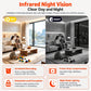 Pets Smart AI Robot Companion Camera With Remote Control, Auto Recharge & Night Vision