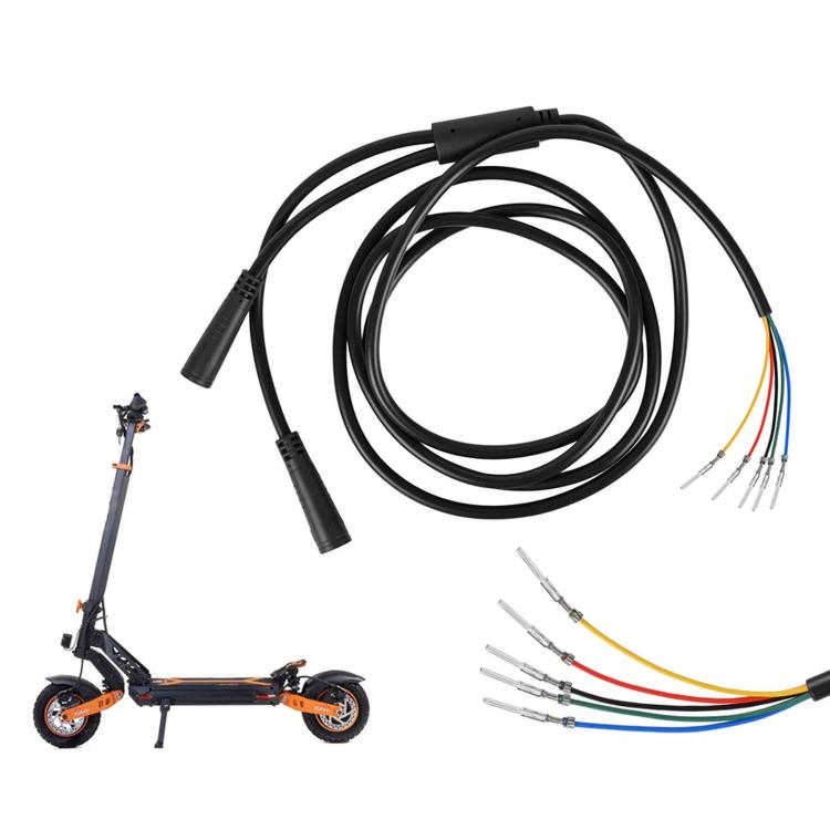 Electric scooter main wiring harness cable, black dual 2-pin connectors, prewired leads