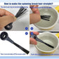Robot vacuum side brush cleaning with brush head soaking in a water bowl
