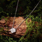 S925 Sterling Silver Lucky Four-Leaf Clover Moissanite Necklace, MSN081