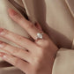 S925 Sterling Silver Teardrop-Shaped 2-Carat Moissanite Ring, 6 US Size, 7 US Size, 8 US Size