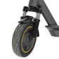 Front wheel with black front mudguard and fork mounting hardware