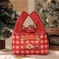 Christmas Canvas Mini Tote Bag Small Holiday Treat Bag with Snap Button