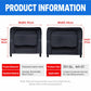 Dark mesh headrest cushion with padded center, shown in two size shapes