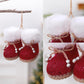 Knitted Fleece Boots Christmas Tree Ornaments Christmas Decorations