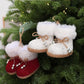 Knitted Fleece Boots Christmas Tree Ornaments Christmas Decorations