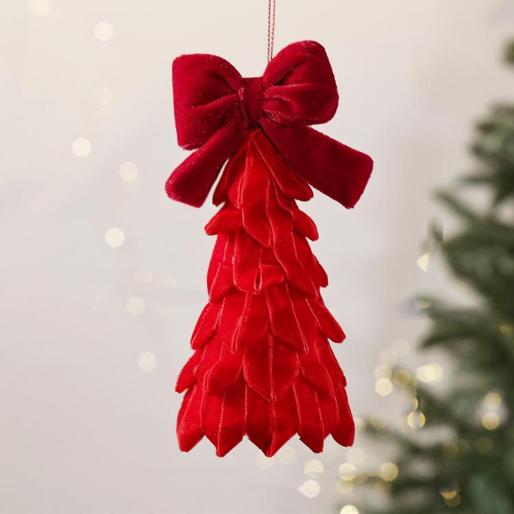 Bow Tabletop Christmas Tree Ornament DIY Christmas Decorations Festive Decor Items