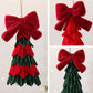 Bow Tabletop Christmas Tree Ornament DIY Christmas Decorations Festive Decor Items