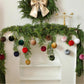 15pcs /Set Velvet-Covered Christmas Ball Ornaments, 6cm, 8cm