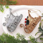 Glitter Christmas Tree Sleigh Ornaments DIY Indoor Christmas Decorations and Props