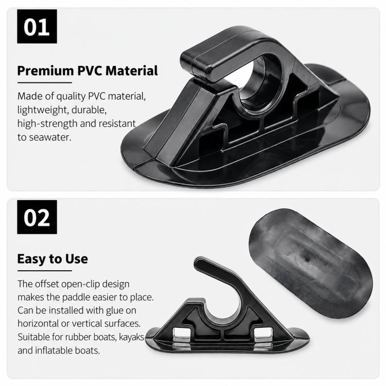 Inflatable Boat Paddle Holder Kayak Safety Tether Clip, RB-E05