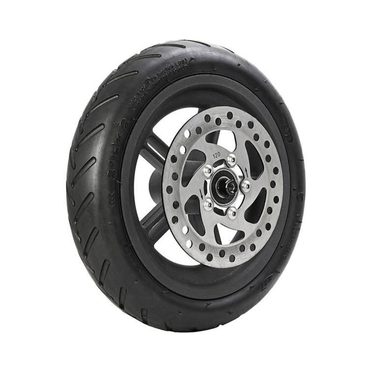 Rear pneumatic wheel with 120mm brake disc and metal hub