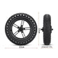 Solid honeycomb wheel with 110mm disc brake, 22cm width and 5.5cm height shown