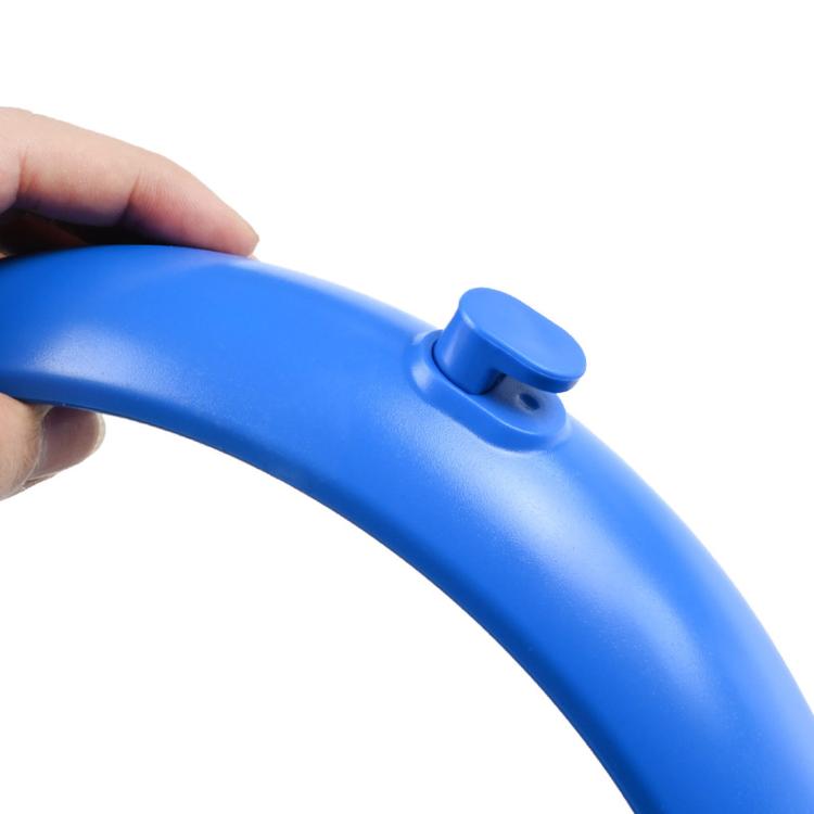 Blue rear fender kit for Xiaomi M365 Pro 2, curved fender with snap clip