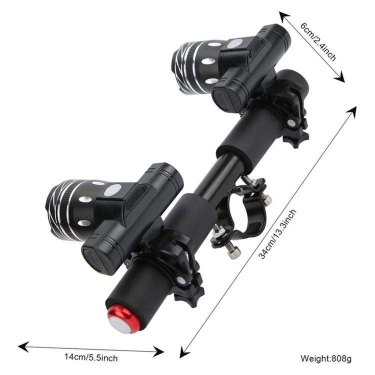 Electric scooter lamp mount assembly with twin front light housings