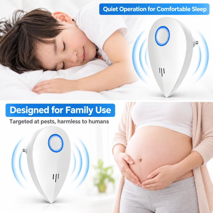 Indoor Ultrasonic Electronic Mosquito and Rodent Repeller, US Plug, EU Plug