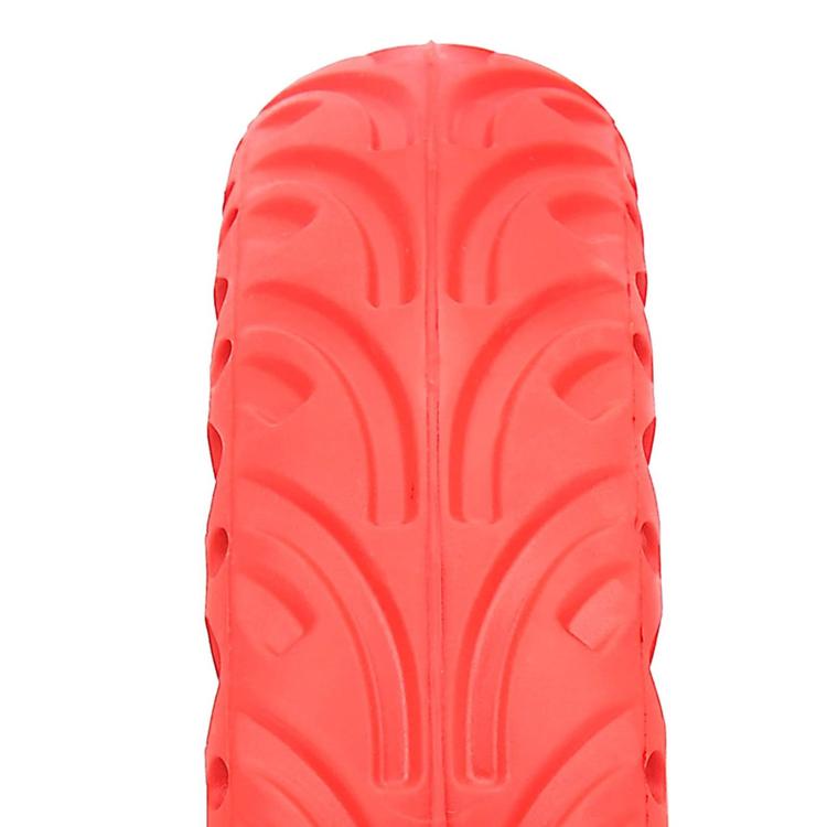 Red solid honeycomb tire tread texture, for Xiaomi M365 Pro rear wheel hub