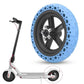 Blue solid honeycomb rear wheel hub with drive axle, compatible with Xiaomi M365 Pro