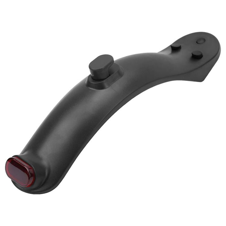Black rear fender with two raised knobs and red light window