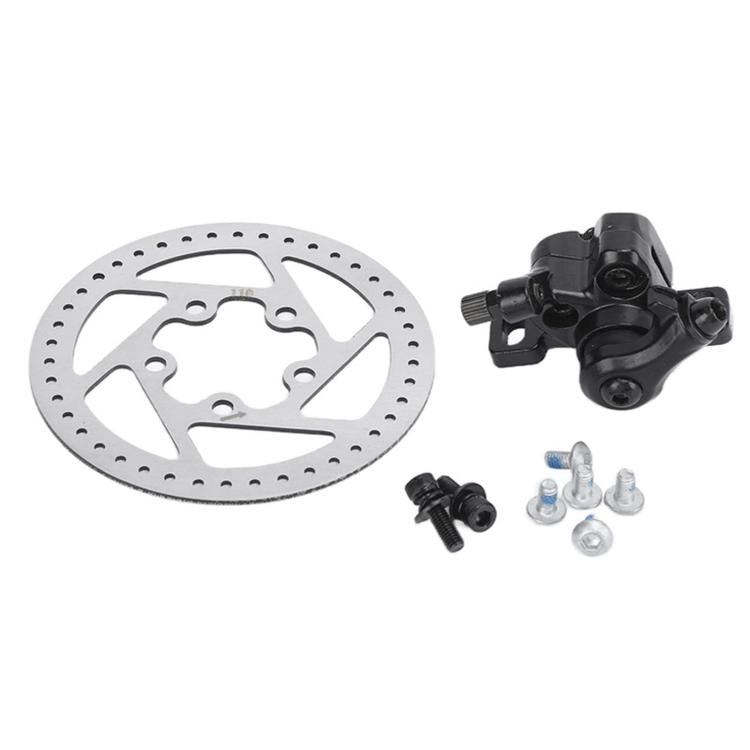 Disc brake rotor with 5-hole design and silver finish
