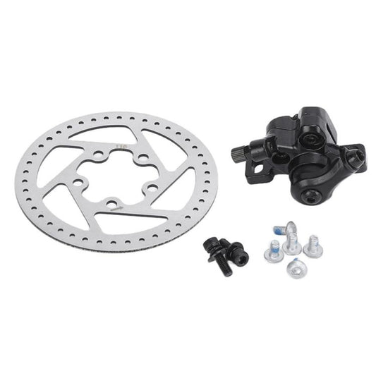 Disc brake rotor with 5-hole design and silver finish