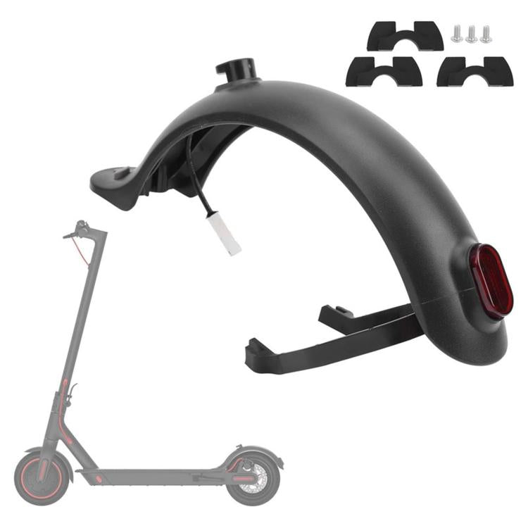 Rear mudguard kit with red tail light and mounting bracket for Xiaomi M365/M365 Pro