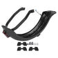 Rear mudguard cover with red tail light and hardware mounting clips included