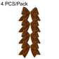 4 PCS/Pack Christmas Fabric Bow Ornaments For Christmas Tree & Wreath Decoration