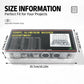 Aluminum washer assortment box with multiple compartments and tray of washers