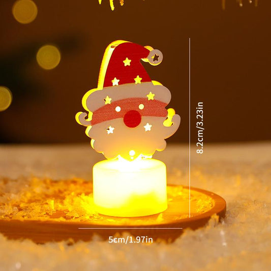 Christmas Led Electronic Candle Lights Holiday Tabletop Decorations