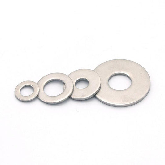 304 Stainless Steel Flat Washers Set M2-M10 Metric Sealing Gaskets Assortment Kit, 360 PCS/Box