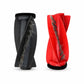 Pair of replacement roller brush modules, one black and one red with bristles