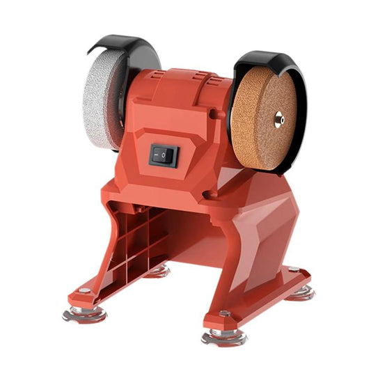 Small Electric Bench Grinder Dual Grinding Wheel Home Sharpening Machine No Battery