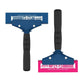 Window tint squeegee tool set with two blue blades and black handles