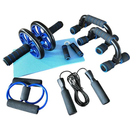 Abdominal Wheel and Push-up Stand Combo Training Equipment