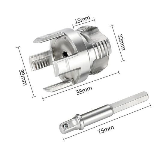 Pipe Threader Tool Set with 1/4 Hex Shank Internal and External Thread Maker Bit for PPR PVC Water Pipe Repair, 1/2 Inch, 3/4 Inch, 1 Inch